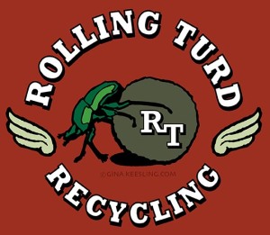 Rolling Turd Recycling Logo