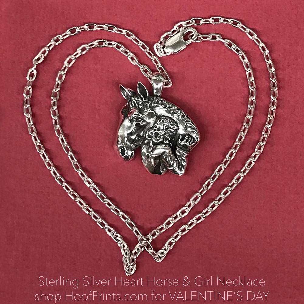 Sterling Silver Horse Girl Necklace